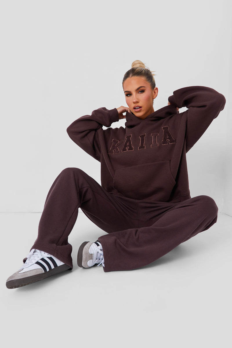 Wide Leg Sweat Pants Mocha