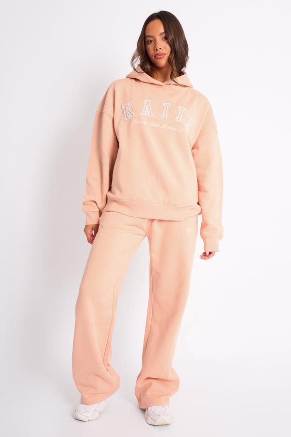 Kaiia Sport Oversized Hoodie Apricot