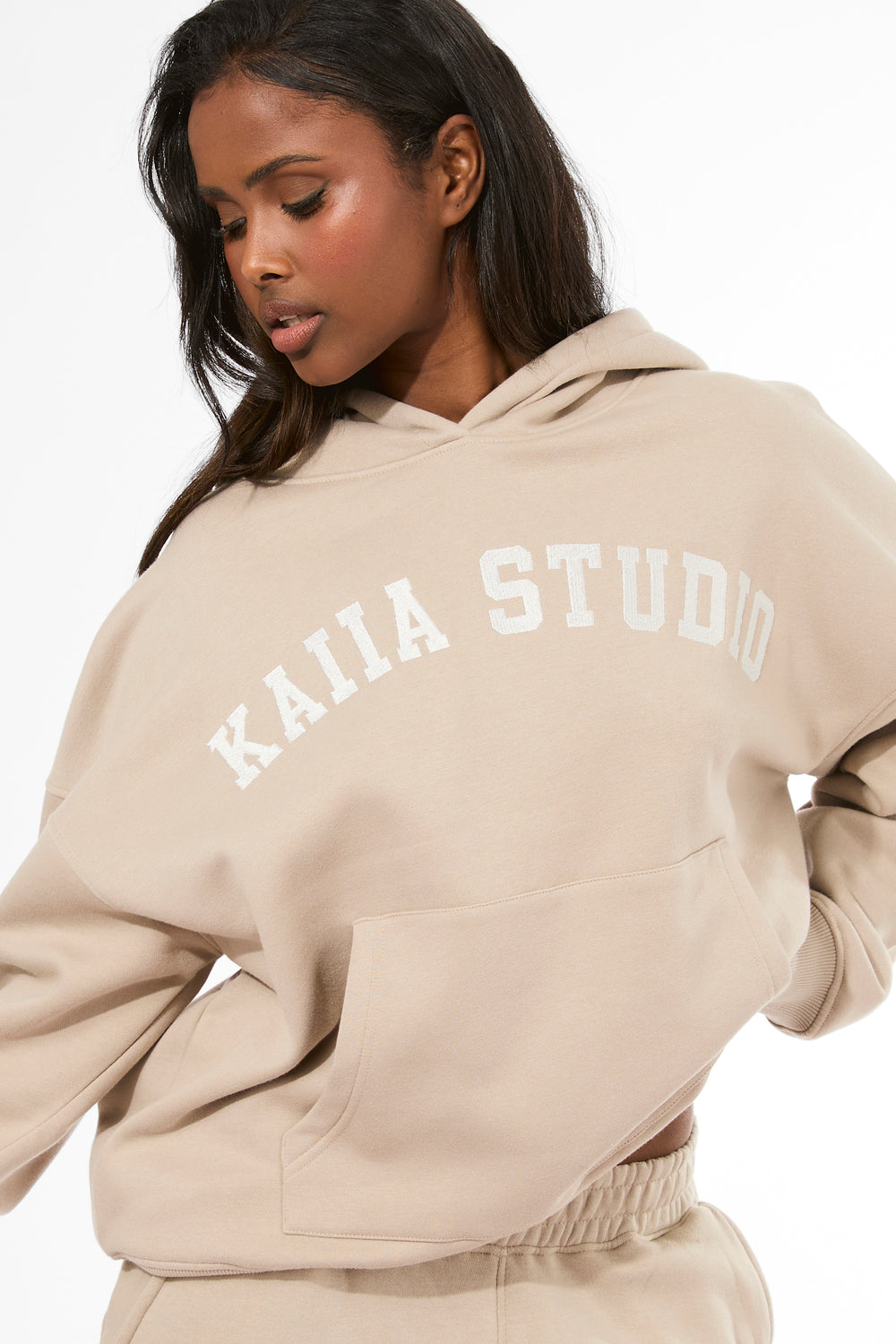 Kaiia Studio Oversized Hoodie Stone