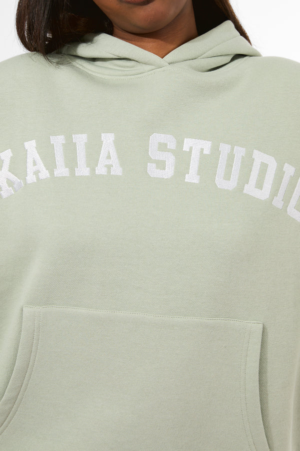 Kaiia Studio Oversized Hoodie Sage & White