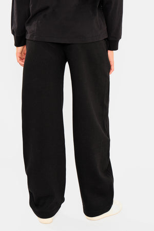 Kaiia Barrel Leg Joggers Black