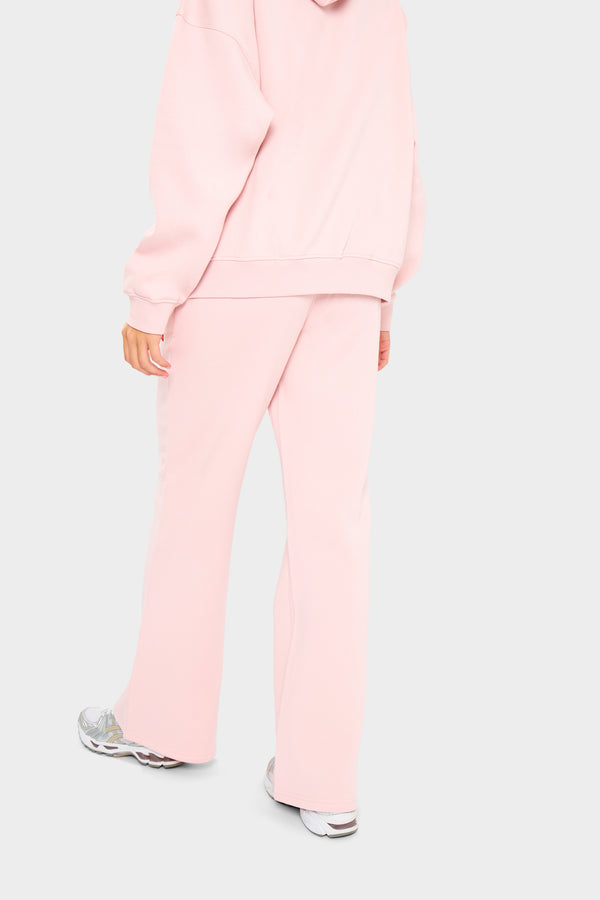 Kaiia Logo Wide Leg Joggers Baby Pink & Red