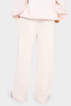 Kaiia Slogan Wide Leg Joggers Shell Pink