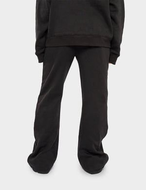 Kaiia KTL Logo Wide Leg Joggers Black on Black