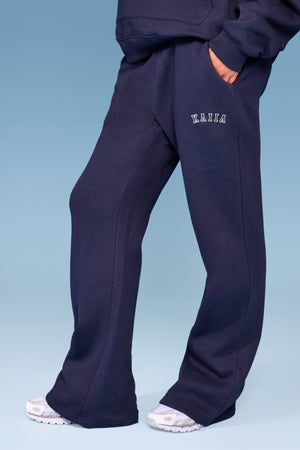 Kaiia Apres Flared Joggers Navy