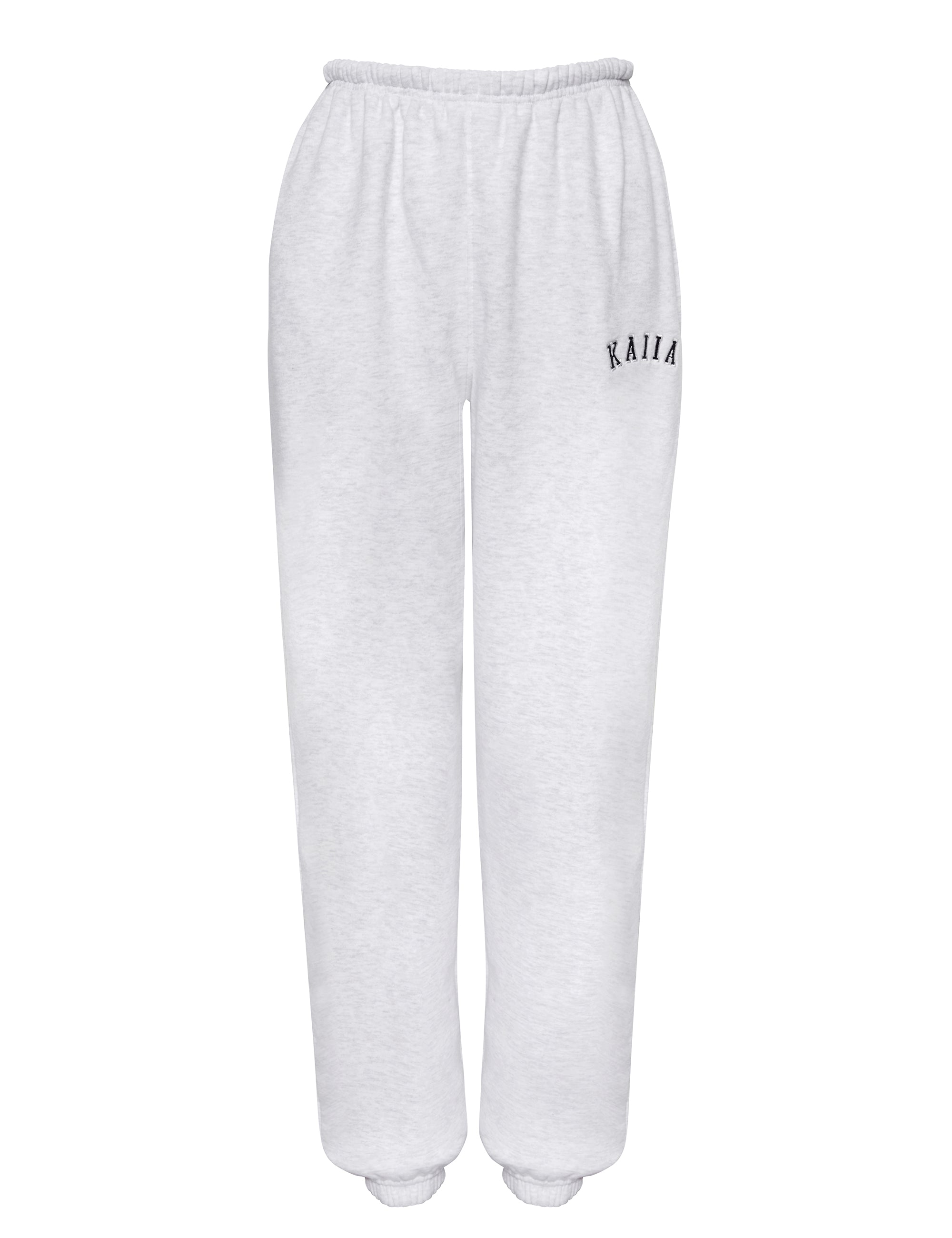 Pale grey marl cuffed joggers new arrivals