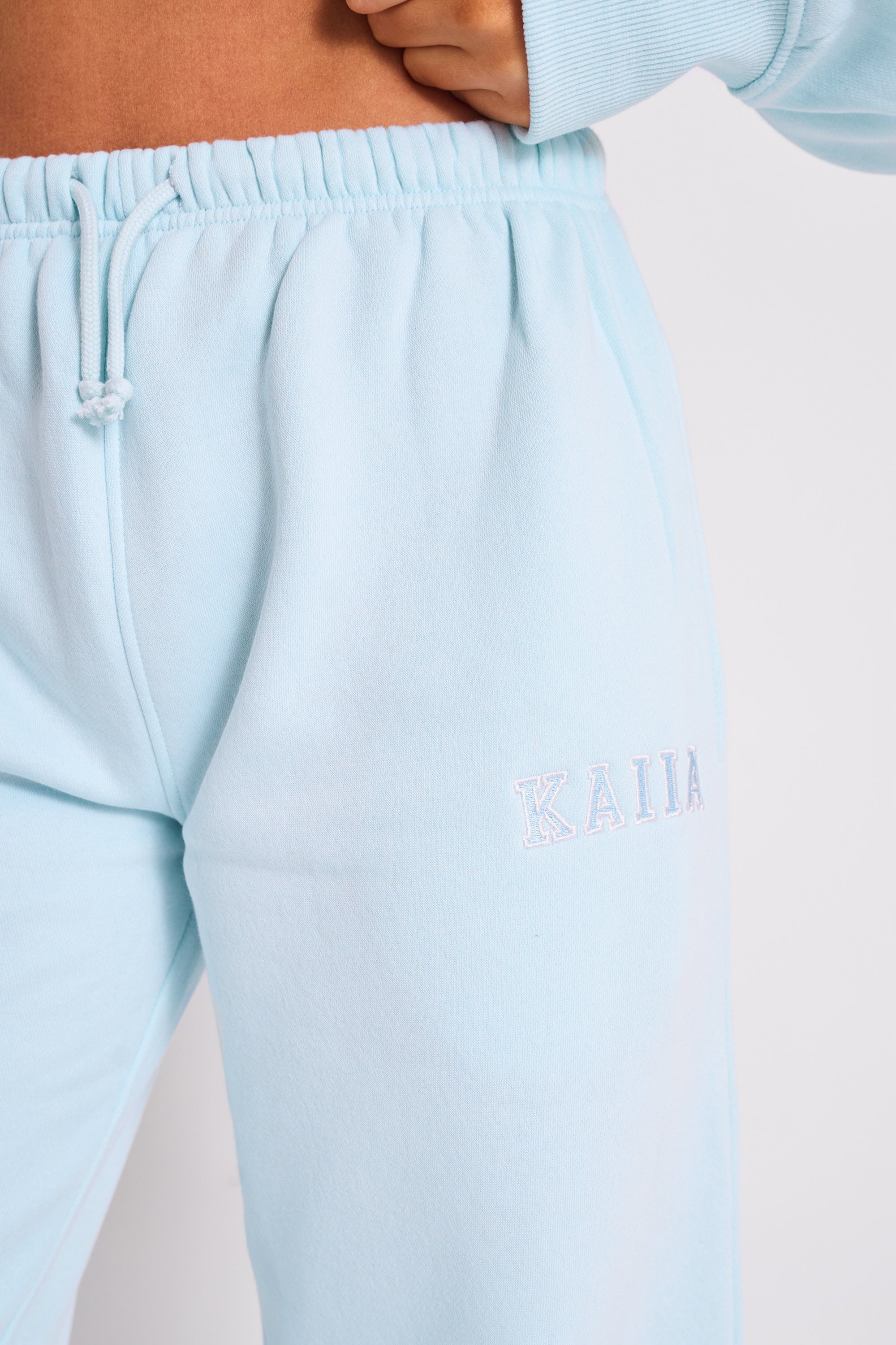 Kaiia Wide Leg Joggers Light Blue Kaiia - Main Image