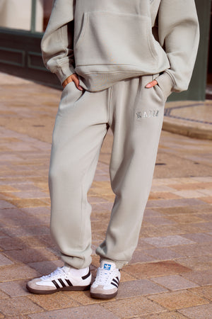 Kaiia Logo Cuffed Joggers Sage Green