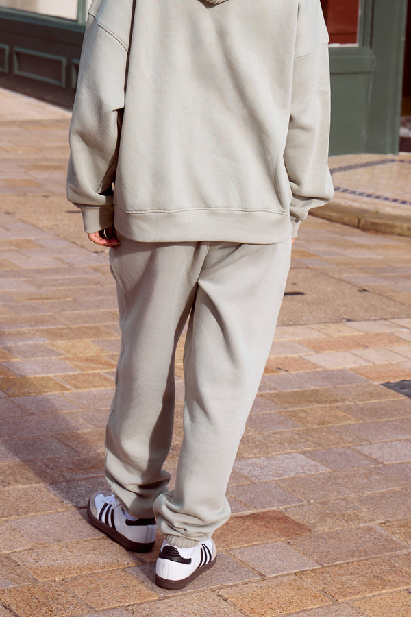 Kaiia Logo Cuffed Joggers Sage Green