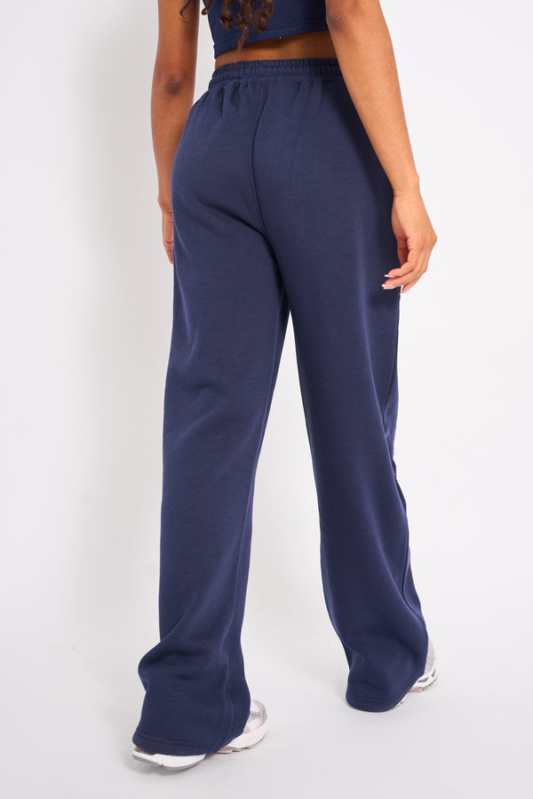 Kaiia Star Wide Leg Joggers Navy & Pink