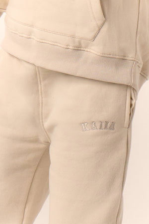 Kaiia Kids Log Cuffed Joggers Chalk