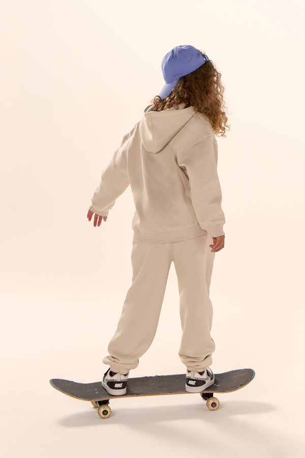 Kaiia Kids Log Cuffed Joggers Chalk