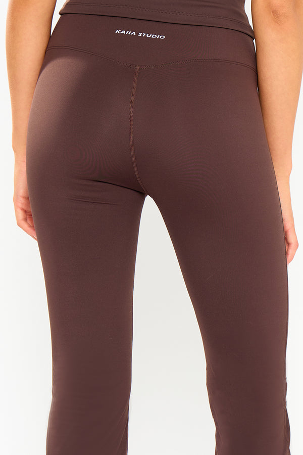 Kaiia Sculpt Yoga Pants Bitter Chocolate