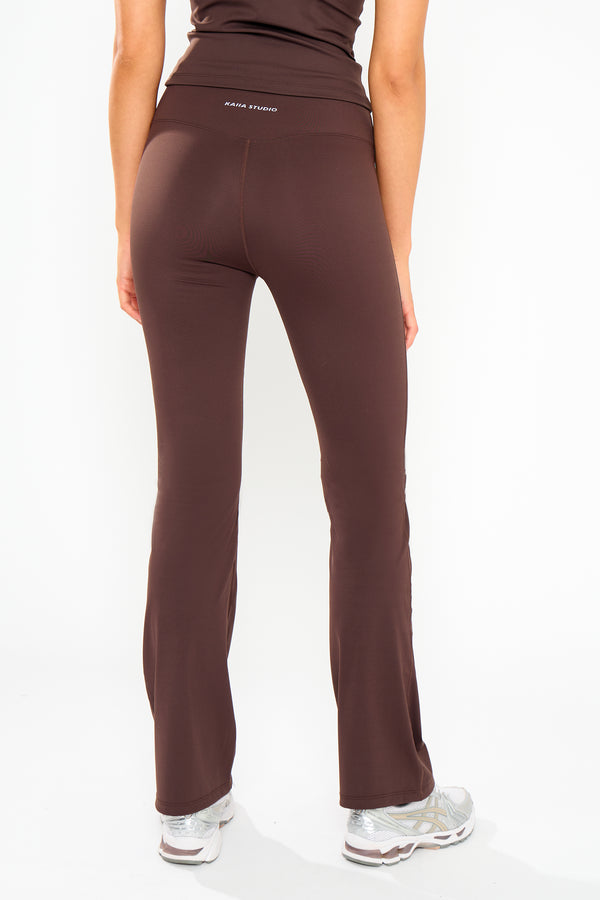 Kaiia Sculpt Yoga Pants Bitter Chocolate