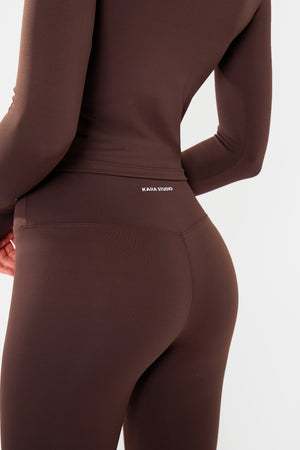 Kaiia Sculpt Leggings Bitter Chocolate