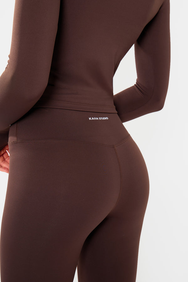 Kaiia Sculpt Leggings Bitter Chocolate
