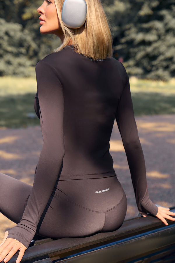 Kaiia Sculpt Leggings Bitter Chocolate