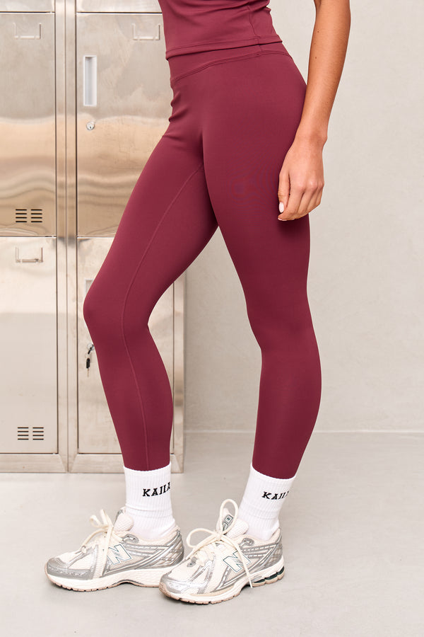 Kaiia Sculpt Leggings Dark Cherry