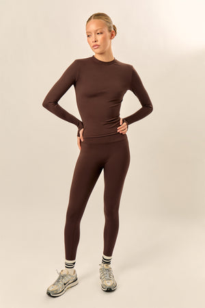 Kaiia Sculpt Leggings Bitter Chocolate
