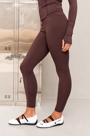 Kaiia Sculpt Leggings Bitter Chocolate