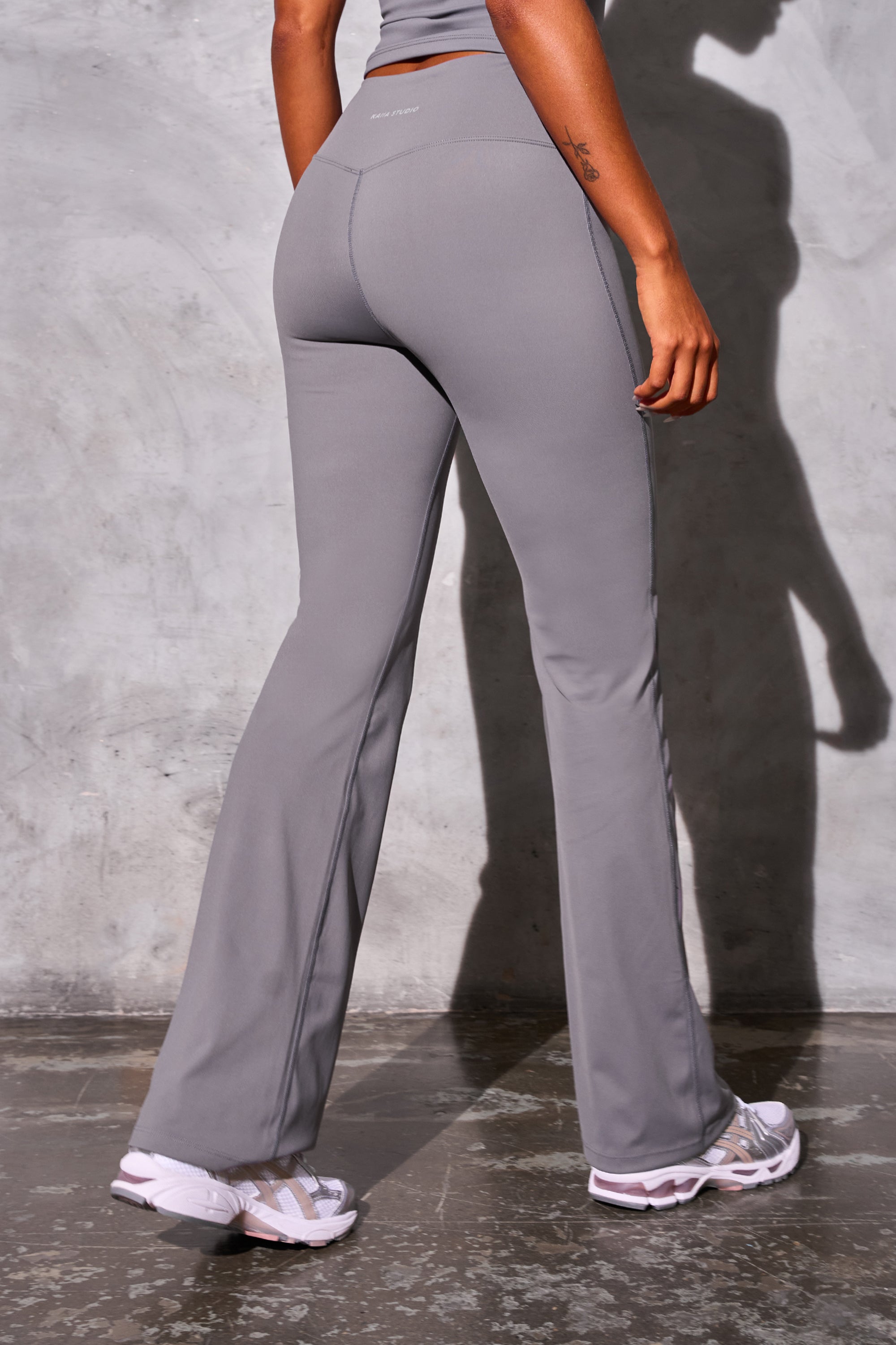 Kaiia Sculpt Yoga Pants Slate Grey Kaiia