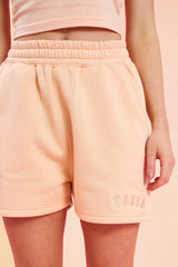 Kaiia Logo Sweat Shorts Peach