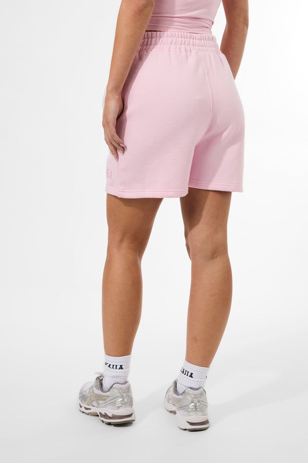 Kaiia Logo Sweat Shorts Baby Pink