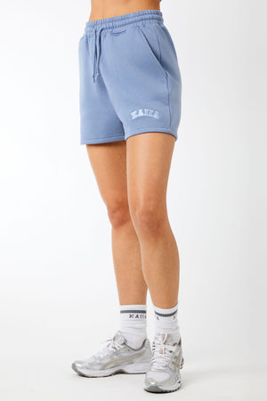 Kaiia Logo Sweat Shorts Vintage Blue