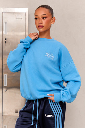 Kaiia Studio Oversized Sweatshirt Vibrant Blue