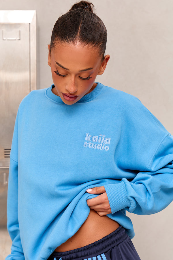 Kaiia Studio Oversized Sweatshirt Vibrant Blue