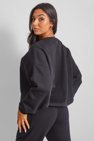 Kaiia Studio Oversized Sweatshirt Black