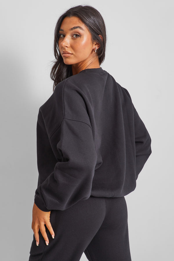 Kaiia Studio Oversized Sweatshirt Black