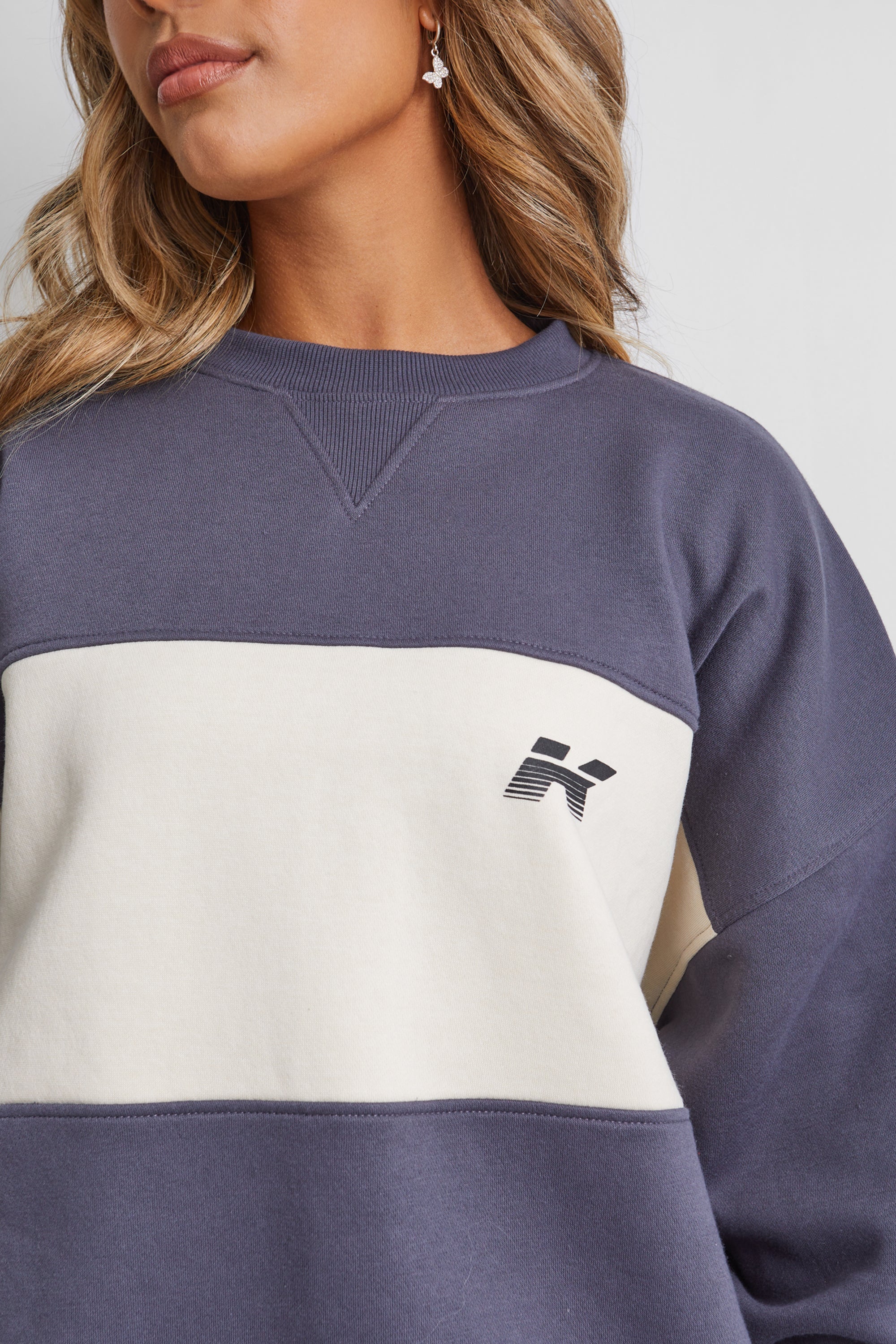 Kaiia Motocross Oversized Sweatshirt Multi