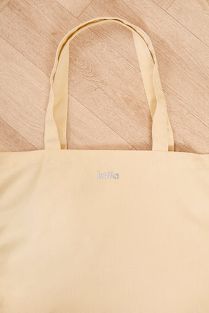 Kaiia Chrome Logo Tote Bag Lemon