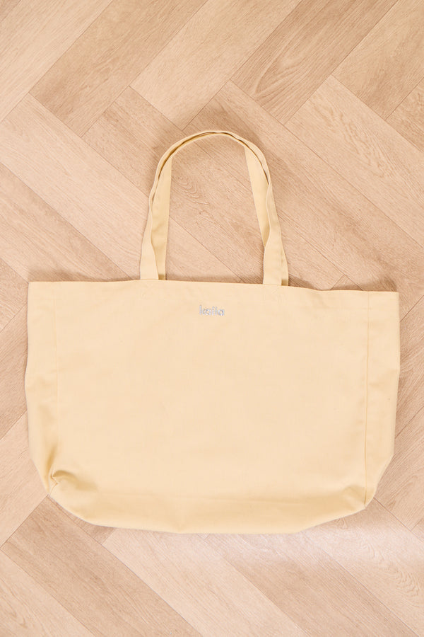 Kaiia Chrome Logo Tote Bag Lemon