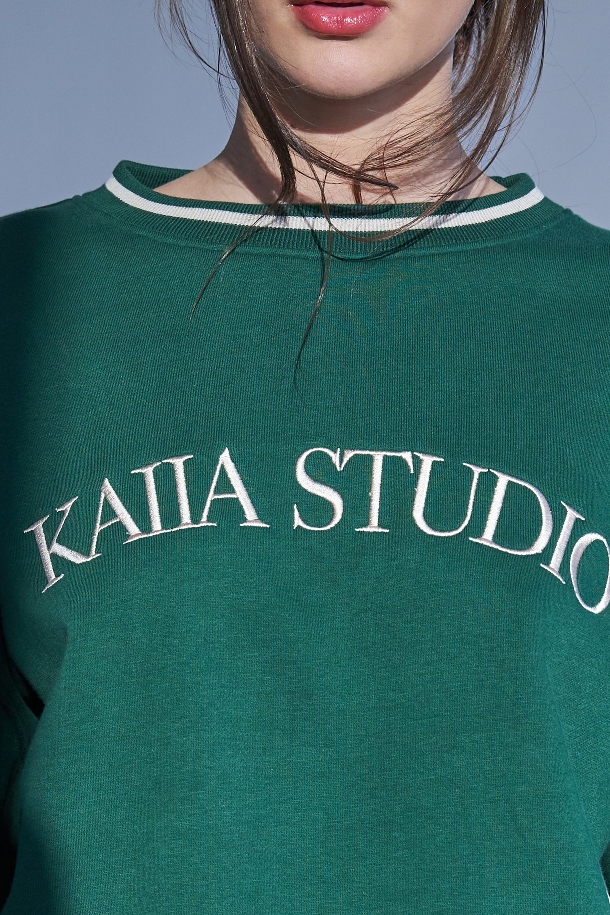 Kaiia Studio Logo Sweatshirt Green