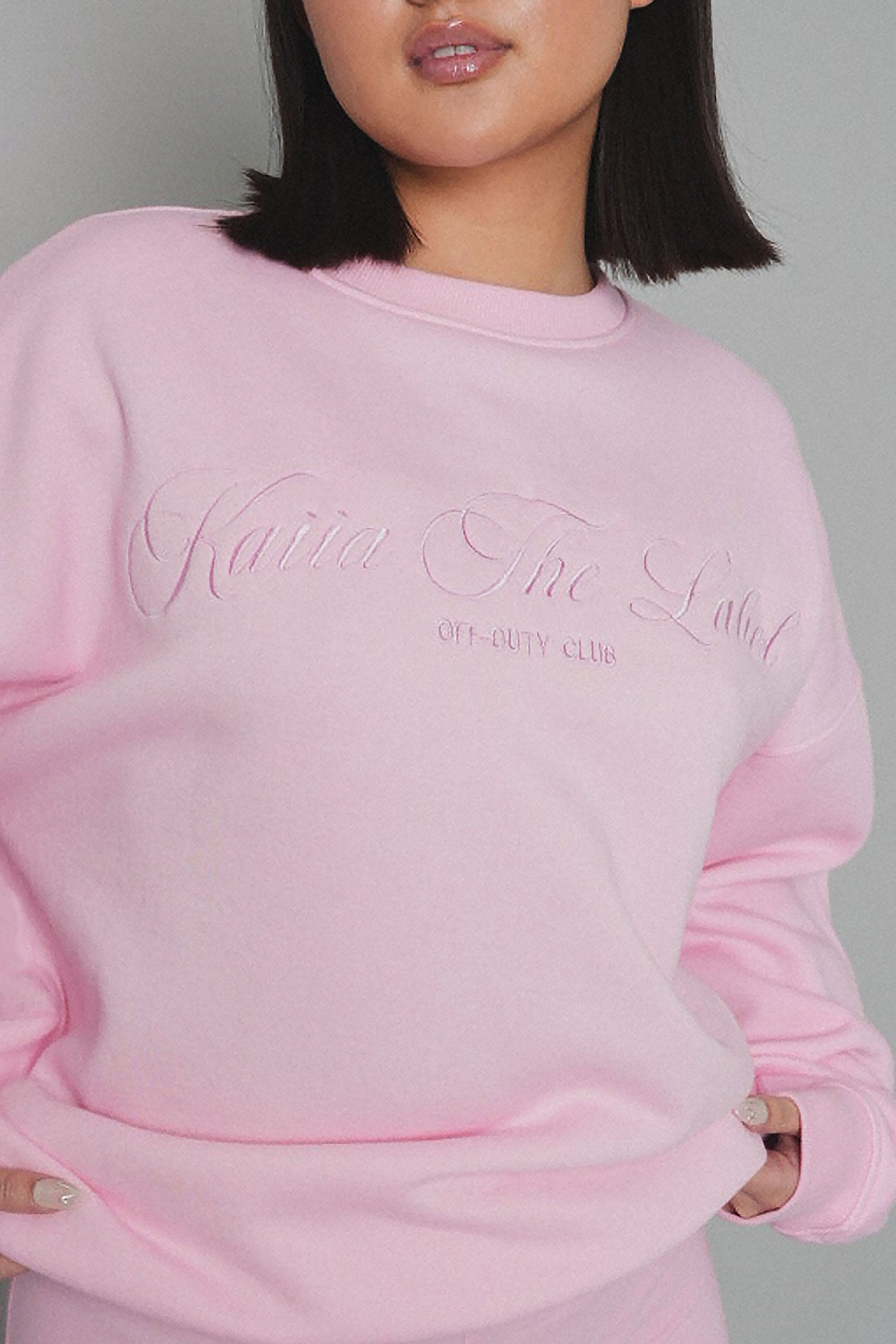 Kaiia the Label Logo Sweatshirt Pink
