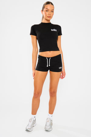 Kaiia Logo Baby Tee Black & White