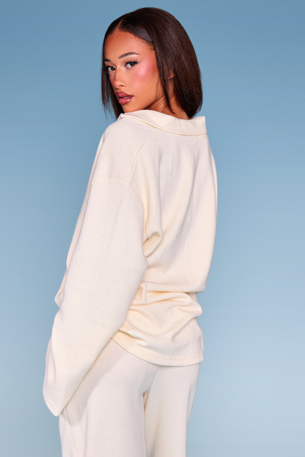 Kaiia Supersoft Button Down Shirt Winter White