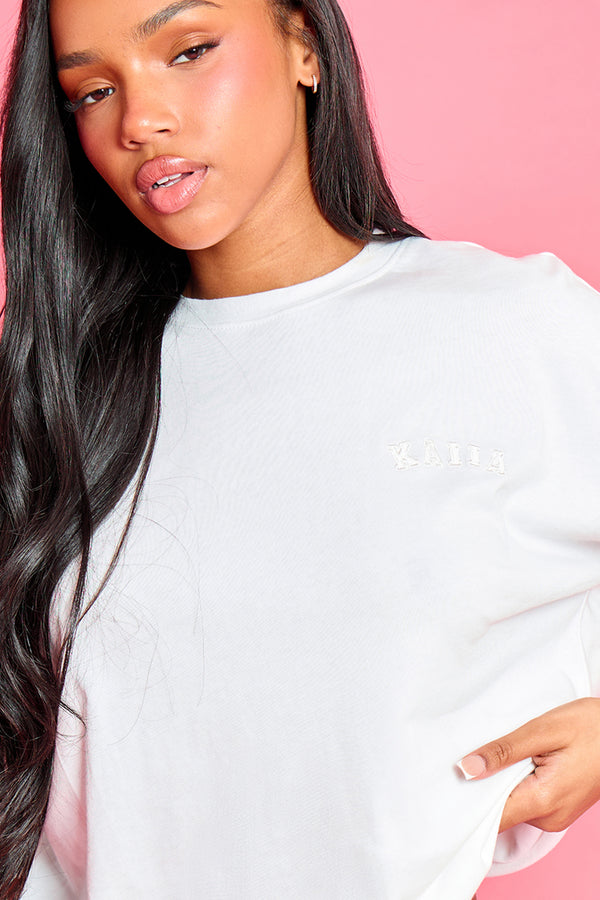 Kaiia Oversized T-shirt White
