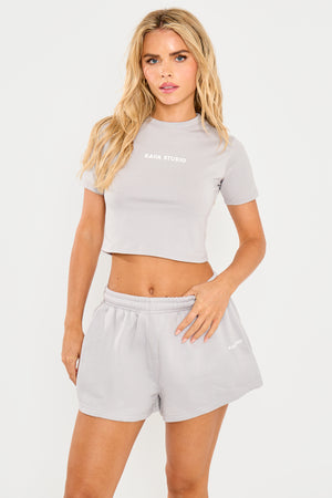 Kaiia Studio Baby Tee Grey