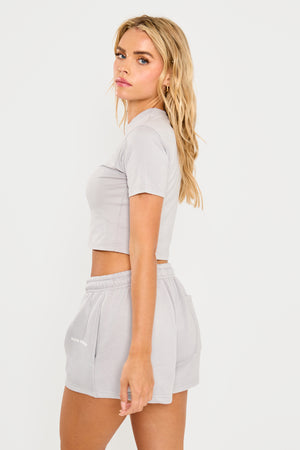 Kaiia Studio Baby Tee Grey