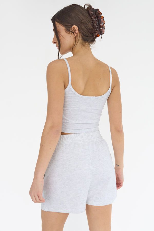 Kaiia Cami Logo Top In Grey Marl