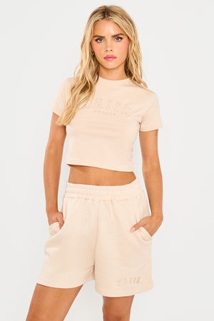 Kaiia Logo Baby Tee Cream