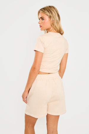 Kaiia Logo Baby Tee Cream