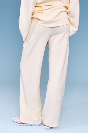 Kaiia Supersoft Wide Leg Trousers Winter White