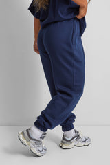 Kaiia Design Bubble Logo Cuffed Joggers Navy