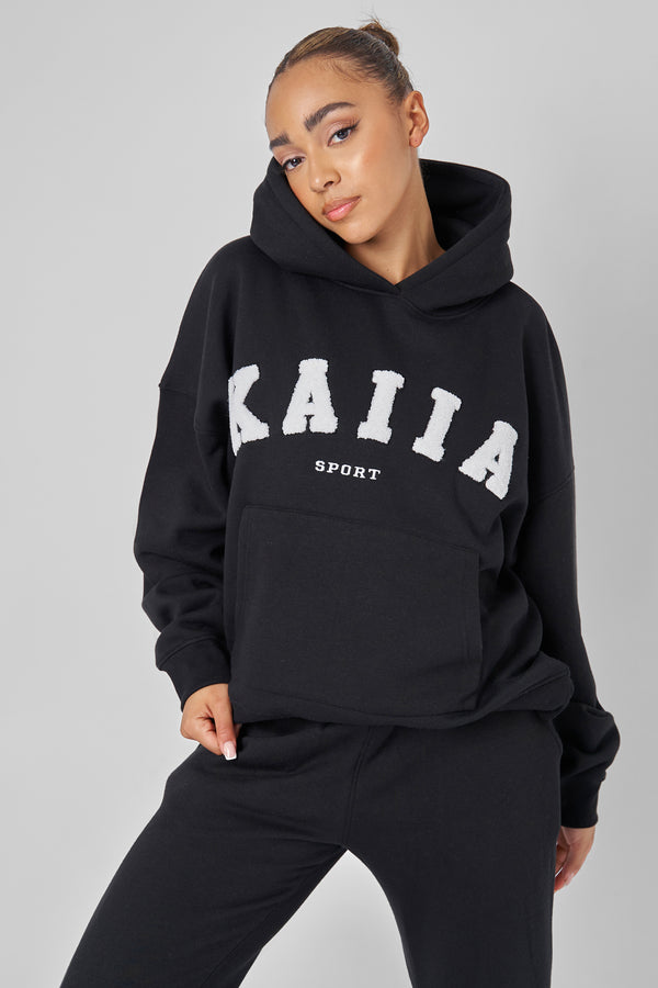 Kaiia Sport Oversized Hoodie Black