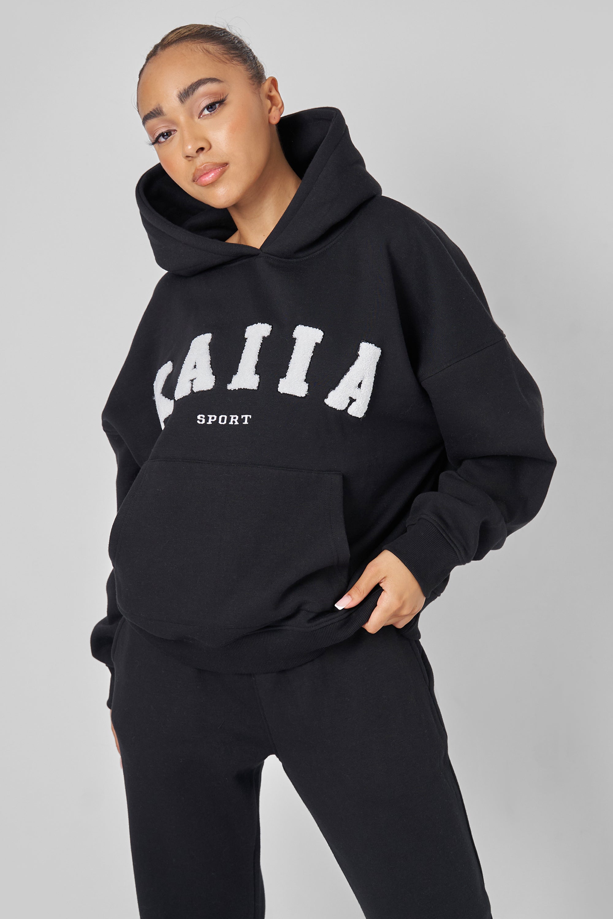 Kaiia Sport Oversized Hoodie Black