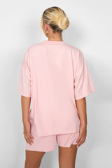 Kaiia Oversized T-shirt Soft Pink